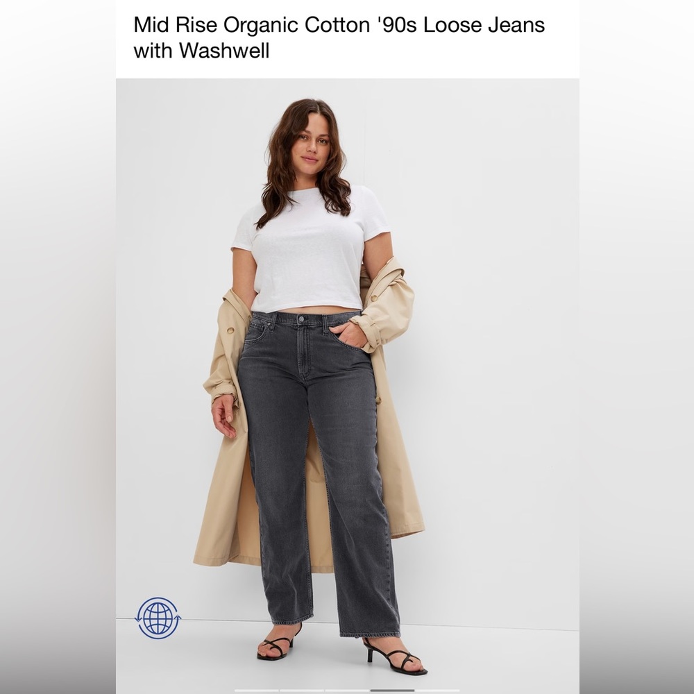 GAP Midrise Loose Fit Jeans Black Wash